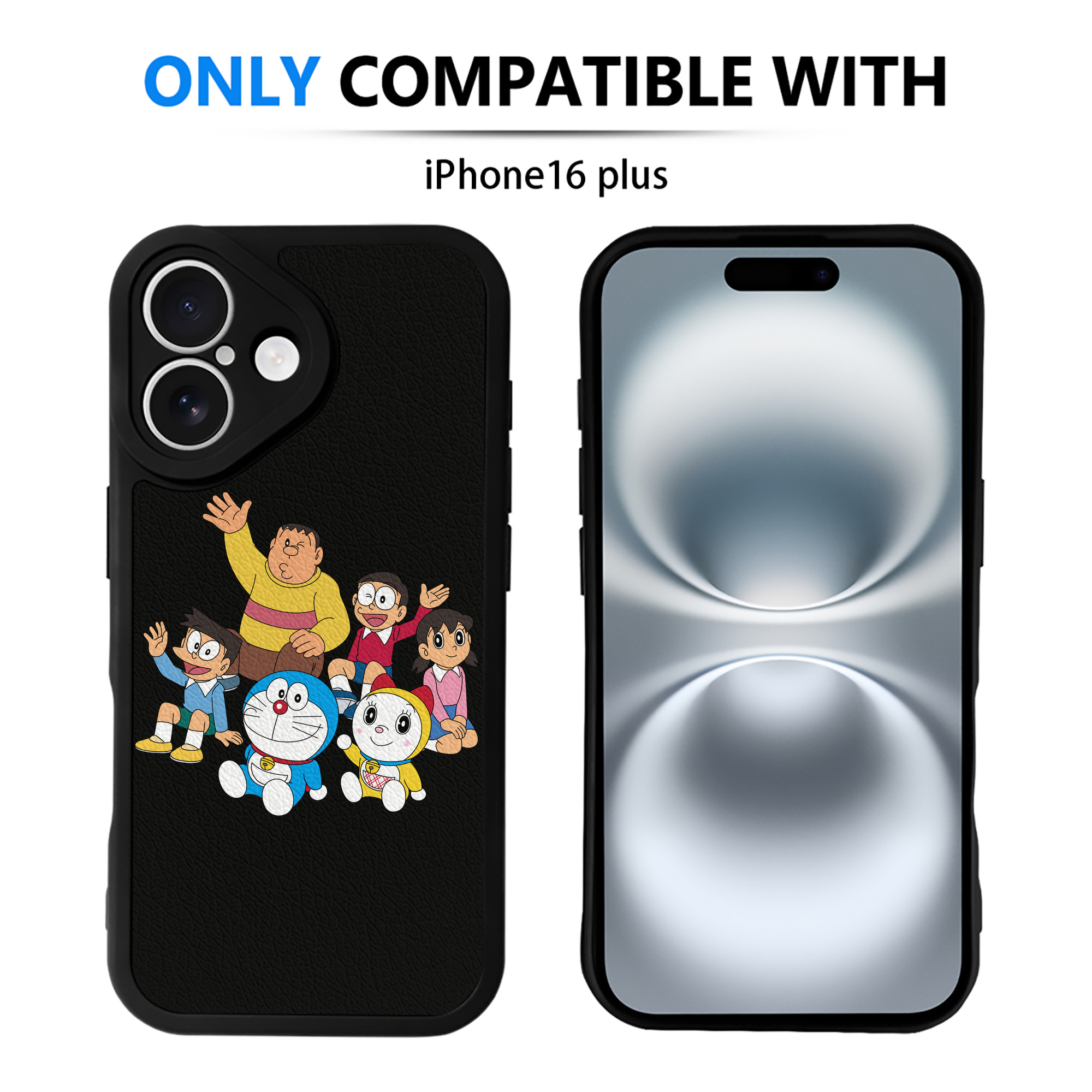 （画像用） ドラえもん 骨川 スネ夫 Doraemon Honekawa Suneo 【iPhone 16シリーズ対応】シリコンスマホケース（レザー調） 材質：シリコン